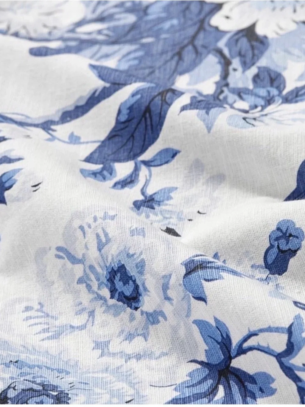 Pottery Barn Garden Floral Cotton/ Linen Napkins ~  ( Set of 4 )